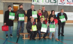 Pons y los representantes de todos los municipios de la Isla, en la presentación.