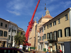 reformas en la cupula de la iglesia del carmen