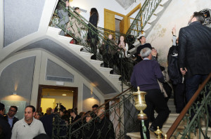 Muchas fueron las personas que recorrieron las estancias del palacio. FOTO.- Tolo Mercadal