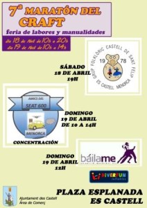 Cartel actuaciones VII Maratón Craft 2015