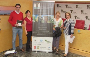 Cristóbal Marquès, Alicia Castillo, María Ángeles Querol y Maruja Baíllo, en la presentación del Congreso a la prensa.