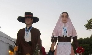 Lluís y Maria, gigantes de Sant Lluís. Foto: Colla de Geganters de Sant Lluís.