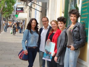 Vanesa Contreras, Tato Rabassa, Águeda Reynés, Pilar Garró y Patricia Redondo, en la presentación de la segunda edición del 'Mô de Moda'.