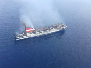 Imagen del barco de esta mañana. FOTO.- OPC Baleares
