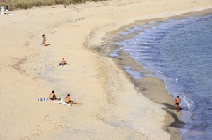 playa de sa mesquida en octubre