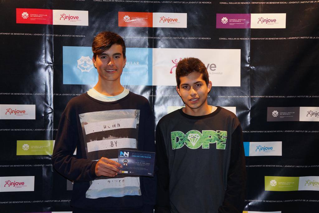 Gerard Fernández Moll y Benjamín Pereda. 1 premio concurmetratge 2015