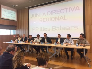 Imagen de la Junta Directiva Regional extraordinaria de hoy. FOTO.- PPBalears