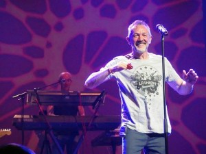 Rafa Sánchez, cantante de La Unión, en un concierto reciente.