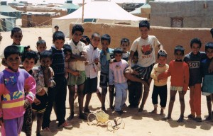 Niños sahrauís en los campamentos de refugiados de Tindouf.