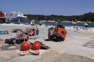 obras en el muelle de la terminal de pasajeros