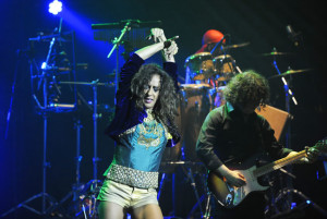 La cantante, en un momento del recital. FOTO.- Tolo Mercadal