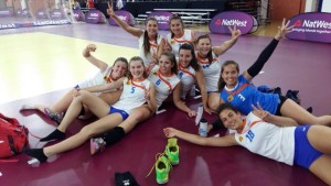 Las chicas del volei, en semifinales.