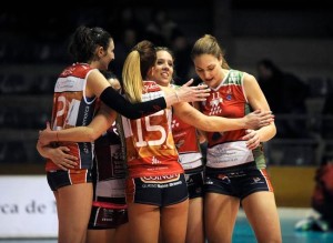 Celebración de un punto de la pasada temporada (Foto: Tolo Mercadal)