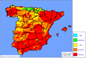 Riego extremo de incendios en la Isla.