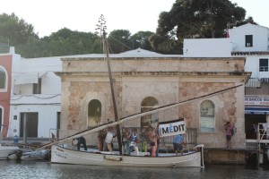 La Xaranga del Xubec a bordo del 'Besitos'. Foto: Mèdit.