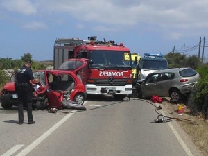 Imagen del choque (Foto: Martí)