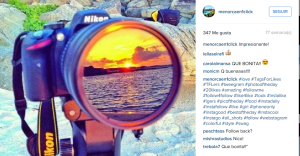 Una cámara Nikon: espejo perfecto para la belleza de Menorca