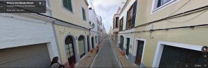 Tramo de la calle Murada d'Artrutx de Ciutadella en Google Views