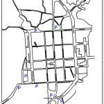 Mapa indicativo de las bolsas de aparcamiento.