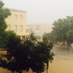 Lluvia acompañada de aparato eléctrico para las primeras horas del a ma mañana en Maó.