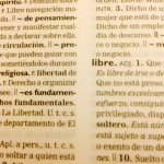 Palabra libre en el diccionario