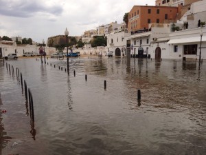 Aspecto del puerto de Ciutadella esta mañana. FOTO.- Diveiinmenorca