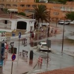 Imagen de Punta Prima después del chubasco. FOTO.- Jordi Fábregas