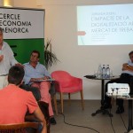 Guillem López Casasnovas, en primer plano, tras él Llorenç Huguet, Gregorio Martí y Alfred Pastor.- FOTO.- Tolo Mercadal