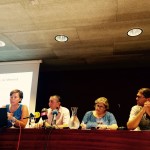 La directora del museo, Carolina Desel, junto a los consellers insular y autonómico de Cultura, Miquel Àngel Maria y Esperança Camps, y el director insular Antoni Ferrer. FOTO.- CIME