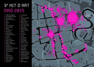 Plano tercera Nit d'Art Maó 2015