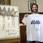 Jorge Fernández, autor del la imagen, muy sonriente en el Ayuntamiento de Maó. FOTO.- David Arquimbau.