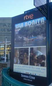 Publicidad de "Isla bonita" en Donosti.