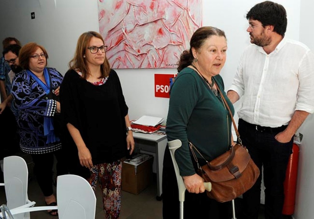 mae de la concha de podemos y susana mora y vicen tur del psoe