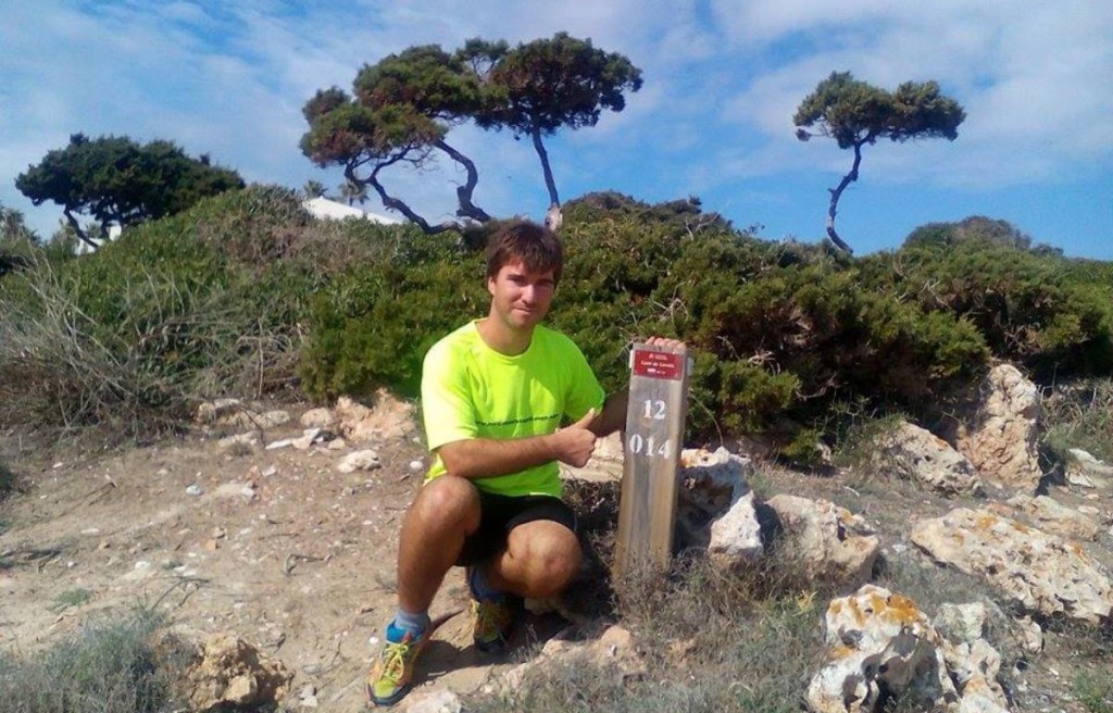 Alfons Piqué quiere recorrer 6.100 km en 132 etapas, unos 45 km diarios. Foto: A.P.M.