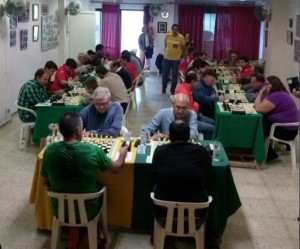 Primera ronda del Campeonato de Menorca de Ajedrez celebrada este sábado en el Centro de Cultura de Es Castell. FOTO.- CCEC