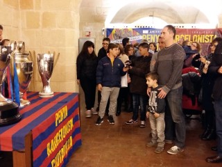 Liga, Champions y Supercopa de Europa del Barça en Ciutadella