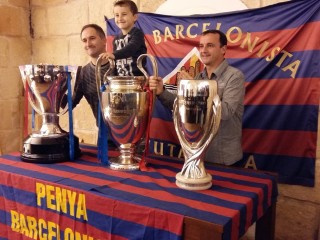 Liga, Champions y Supercopa de Europa del Barça en Ciutadella
