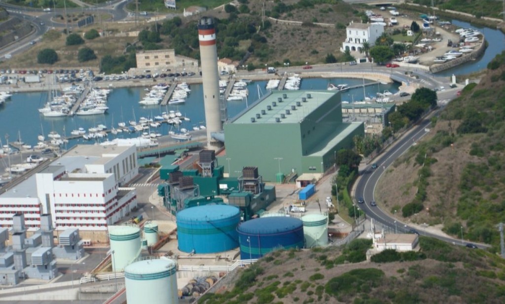 Central térmica del puerto de Maó. Foto GOB-Menorca