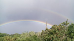 Doble arco iris en Es Mercadal.