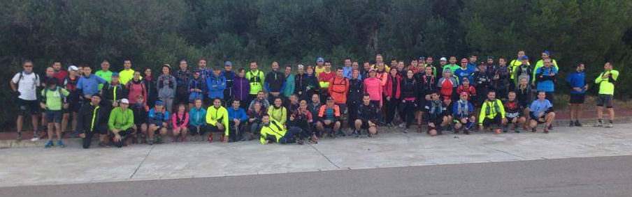 Foto de familia de los participantes (Fotos: Trail Menorca)