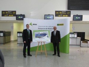 Presentación del cupón esta mañana en Maó.