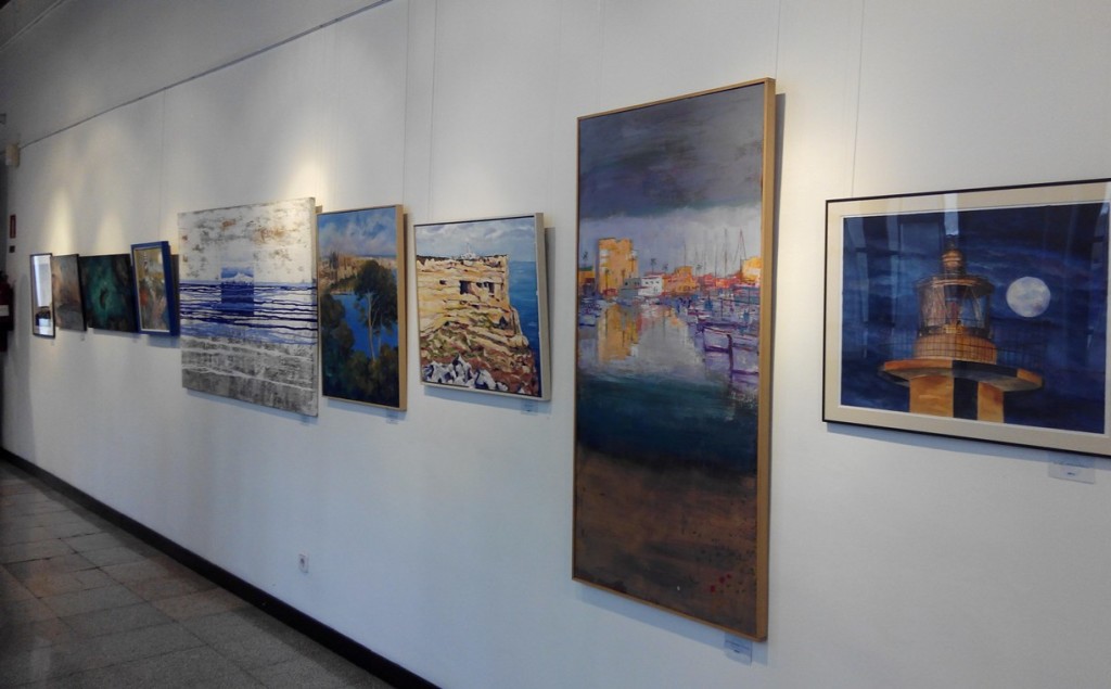 Imagen de la exposición del concurso en Palma. Foto: Ports de Balears.