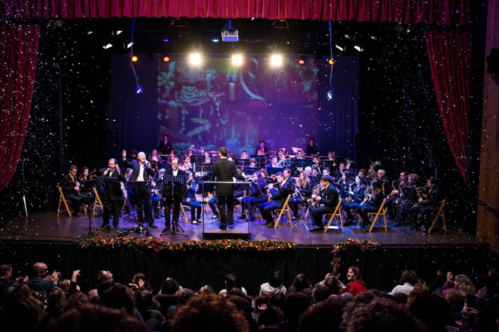 La Banda de Es Mercadal en uno de sus conciertos de Navidad anteriores. Foto: B.M.E.M.