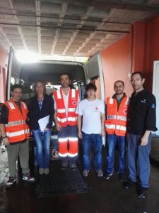 Colaboradores de la acción solidaria.