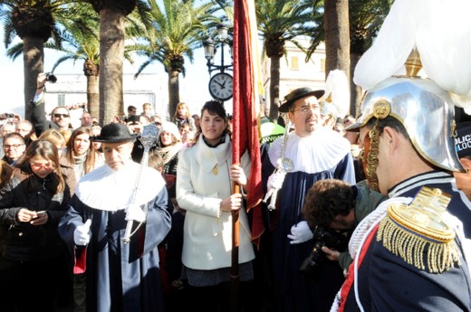 Momento justo antes de dar los 'Tres Tocs' el año pasado en Ciutadella. Foto: Tolo Mercadal.