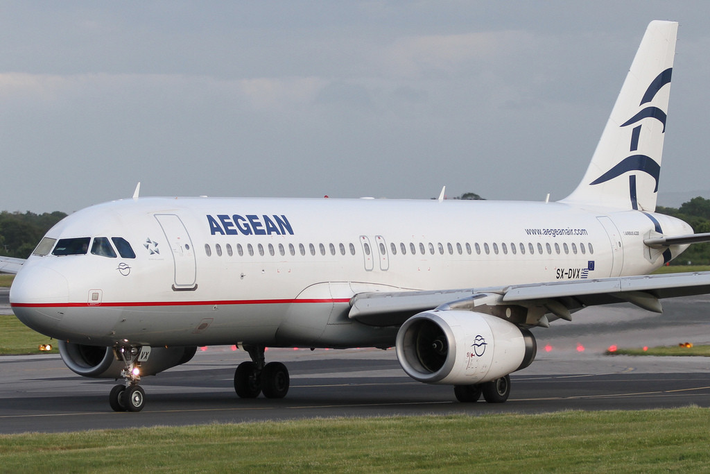 Avión de Aegean Airlines.