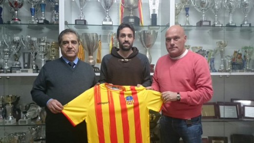 Carreras, en su presentación con el Sant Andreu (Foto: UE Sant Andreu)