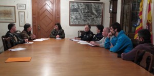 Un momento de la reunión entre Consell y Ajuntament de Ciutadella.