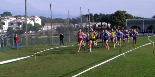 Momento de la salida de la prueba, con Quintana ya al frente (Fotos: P. Sánchez)