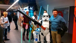 Imagen de cuando la última entrega de Star Wars se estrenó en los cines Ocimax de Maó. Foto: Tolo Mercadal.